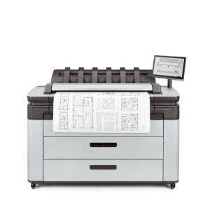 Lexmark CX962 Multifunction Printer 11 HP® DesignJet® XL 3600 Printer with front panel touchscreen and architectural plans printing, designed for speed and security in technical environments.