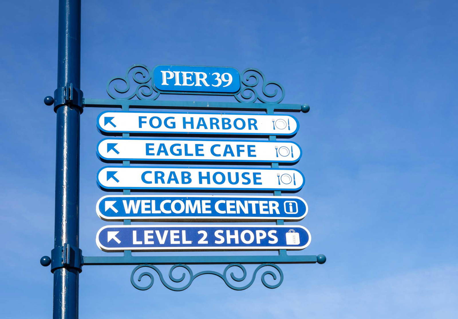 Decorative street signs.