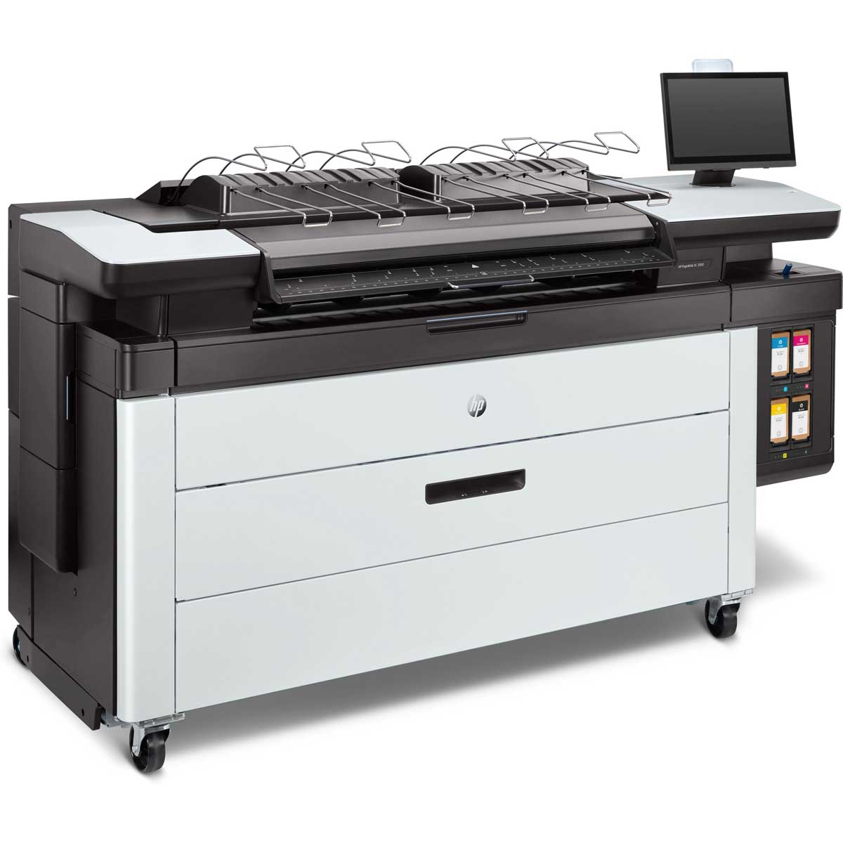 Right facing view of HP printer