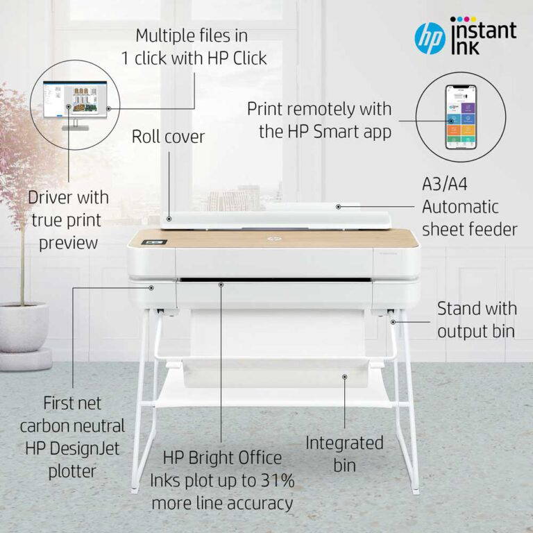 HP DesignJet Studio Wood annotated