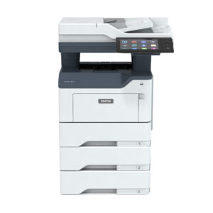 Home 124 Xerox® VersaLink® B415 Printer with three paper trays and full-color touchscreen interface.