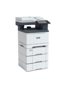 Home 140 Xerox® VersaLink® C415 Printer with added paper tray modules for expanded capacity and high-volume performance.