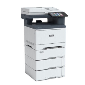 Lexmark CX963 Multifunction 8 Xerox® VersaLink® C415 Printer with added paper tray modules for expanded capacity and high-volume performance.