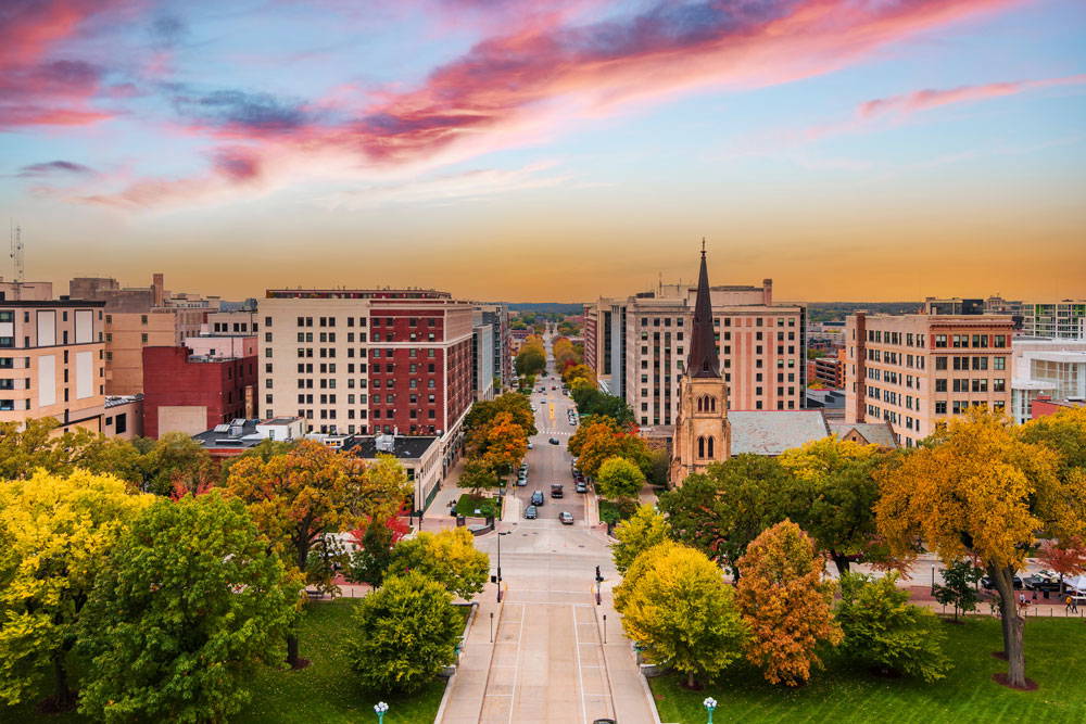 View of Madison, Wisconsin