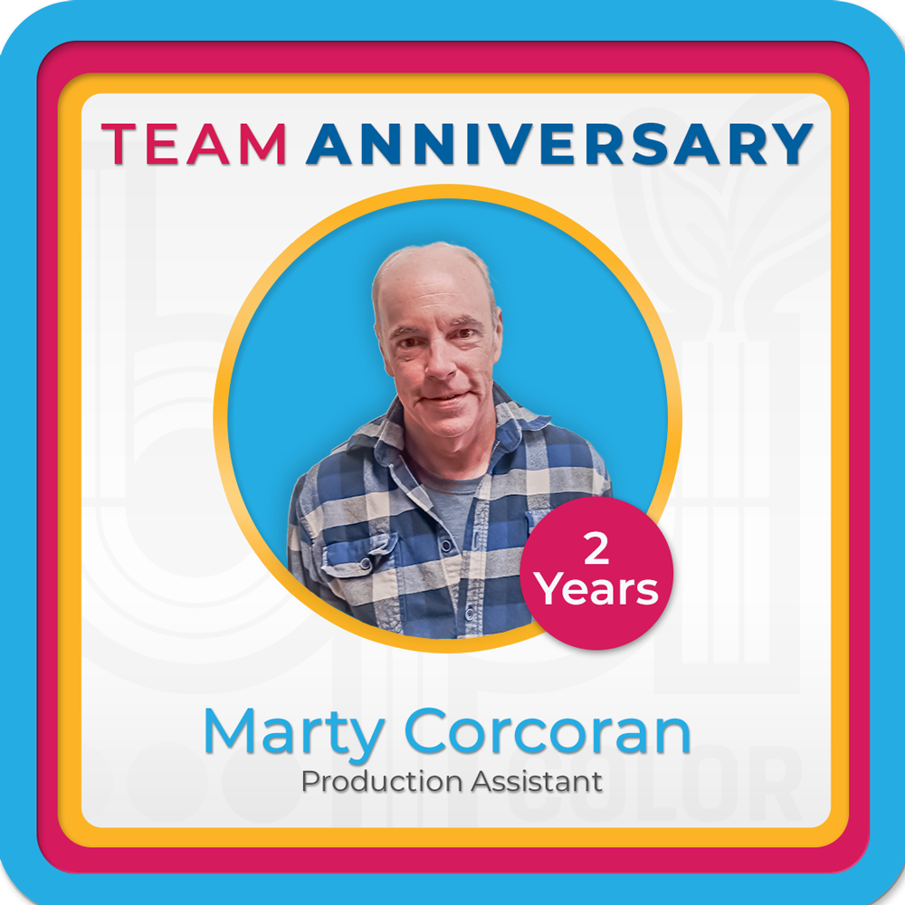 April 2025 Newsletter 18 Employee Anniversary Graphic