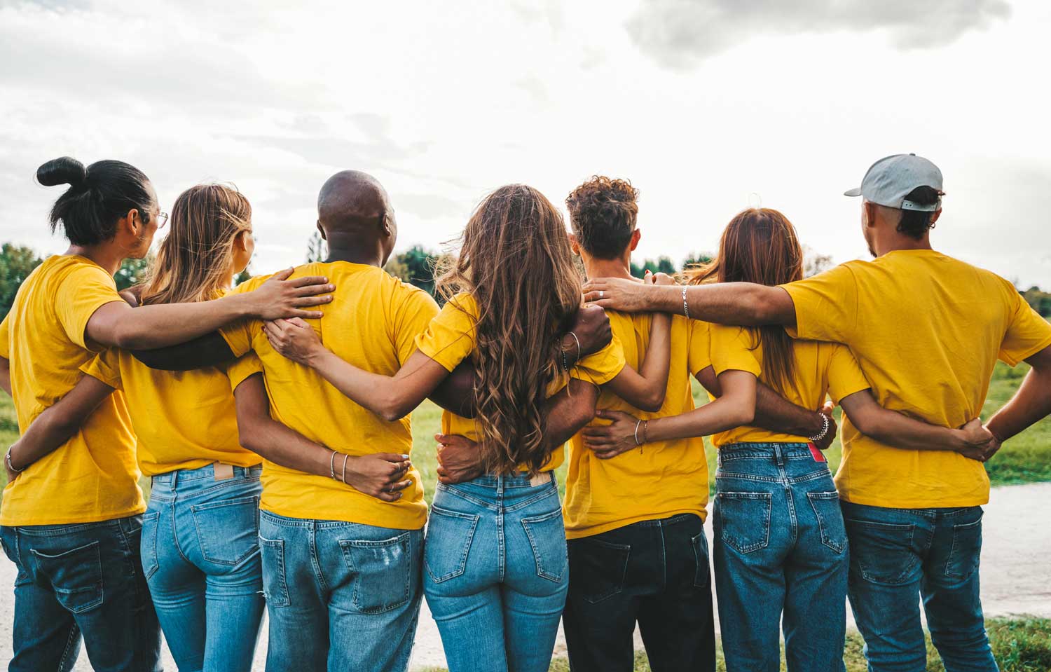 Promotional Products for Your Next Event 2 Group of young people in matching t-shirts.
