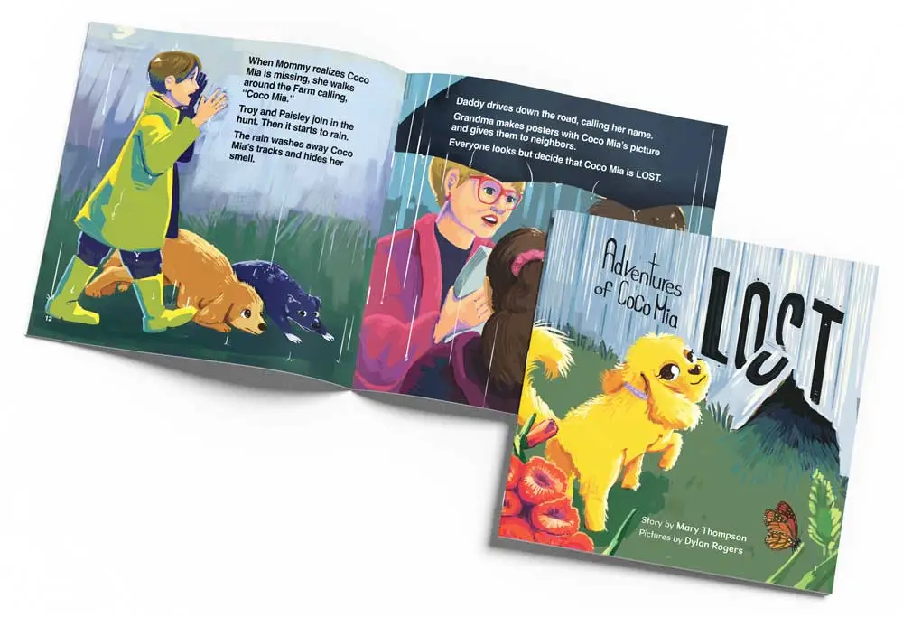 Coco Mia inside book lost