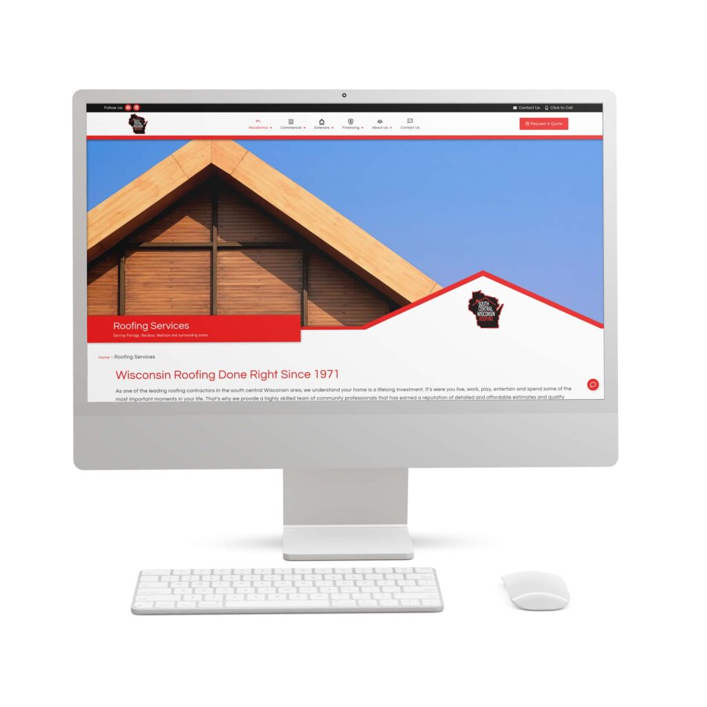 South Central Wi Roofing Custom Header Middle