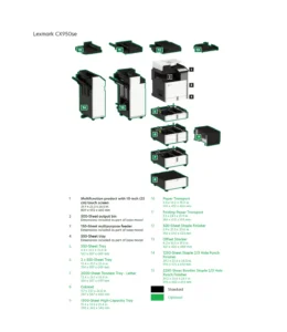 Lexmark CS950 Options