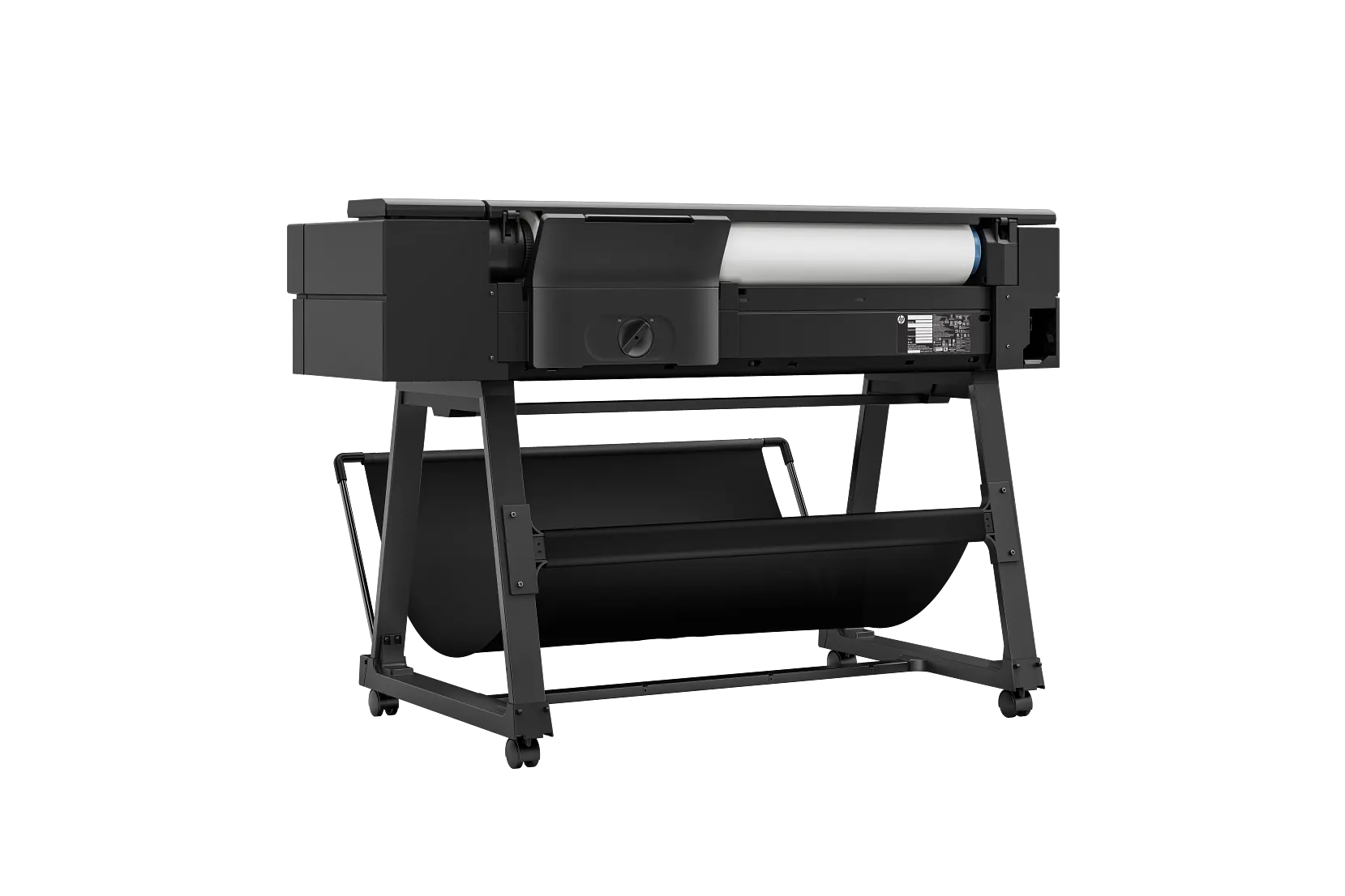 HP DesignJet XT850 3 Product shot of the HP DesignJet T850 printer plotter with MFP option black in color rear facing shot