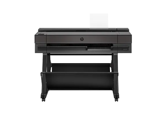 HP DesignJet XT850 2 Product shot of the HP DesignJet T850 printer plotter with MFP option black in color front facing shot