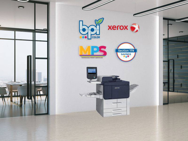 Xerox printer in office space.